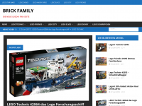 Screenshot des Blogs Brick Familiy