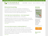 Screenshot des Blogs Blickwinkel-Kunde BLOG