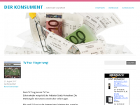 Screenshot des Blogs konsumfallen…der fast alltägliche Wahnsinn