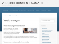 Screenshot des Blogs Versicherungen