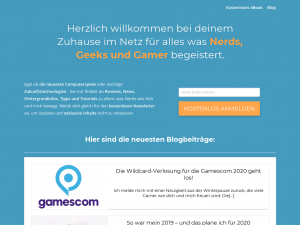 Screenshot des Blogs Saski’s Nerdtalk
