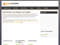Screenshot des Blogs Der große Allesschneider Vergleichstest