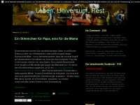 Screenshot des Blogs Leben.Universum.Rest