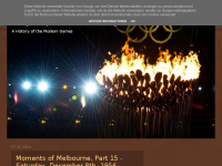 Screenshot des Blogs Olympic Century
