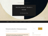 Screenshot des Blogs Truth doesn’t make a noise