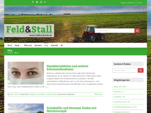 Screenshot des Blogs Agrarteam Lange – Feld & Stall