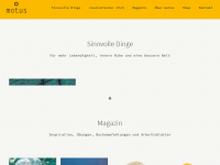 Screenshot des Blogs motus