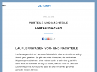 Screenshot des Blogs DieNanny.info – Das Portal für Eltern und Schwangere
