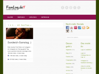 Screenshot des Blogs FamLog