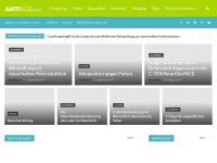 Screenshot des Blogs antiageblog.at – Blog für Anti-Aging, Schönheit und Gesundheit