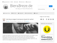 Screenshot des Blogs Bier&Breze.de