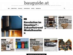 Screenshot des Blogs bauguide.at – Blog für Immobilien und Wohnen