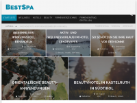 Screenshot des Blogs bestspa.de – Blog rund um die Themen Wellness, Hotels und Beauty.