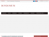 Screenshot des Blogs bondomum.de – Blog zum Thema Immobilien und Bauen.