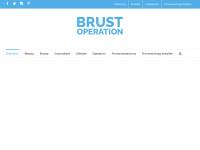Screenshot des Blogs brust-operation.at – Blog rund um Brust-Operationen, Gesundheit und Mode.