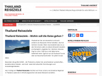 Screenshot des Blogs Thailand Reiseziele