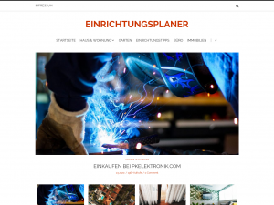 Screenshot des Blogs einrichtungsplaner.at – Blog über Einrichtungstipps, Dekoration und Wohnen.