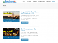 Screenshot des Blogs Spanische Weihnachtslotterie