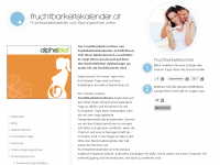 Screenshot des Blogs fruchtbarkeitskalender.at – Blog über den Fruchtbarkeitskalender, Eisprungrechner online