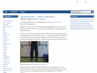 Screenshot des Blogs Sport Blogger