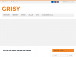 Screenshot des Blogs grisy.at – Blog rund um Reitsport und Pferde