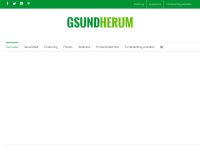 Screenshot des Blogs gsundherum.at – Blog für Gesundheit, Ernährung, Fitness und Wellness.