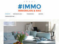 Screenshot des Blogs hashtagimmo.at – Blog rund um Immobilien, Bau, Finanzierung und Wohnen.