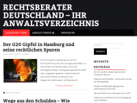 Screenshot des Blogs Rechtsberater Deutschland