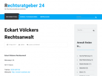 Screenshot des Blogs Rechtsratgeber24