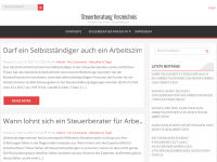 Screenshot des Blogs Steuerberatungsverzeichnis