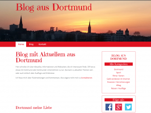 Screenshot des Blogs Blog aus Dortmund