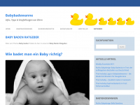 Screenshot des Blogs Babybadewanne – Blog zum Baby baden