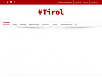 Screenshot des Blogs hashtagtirol.at – Blog für Tirol über Tourismus, Reisen, Freizeit und Wellness.