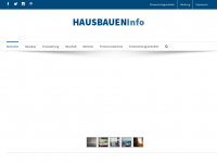 Screenshot des Blogs hausbaueninfo.at – Blog und Verzeichnis rund um Hausbau, Finanzierung und Wohnen.