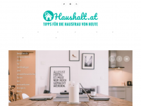 Screenshot des Blogs haushalt.at – Blog mit Tipps für Haushalt, Familie und Shopping.