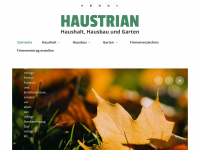 Screenshot des Blogs haustrian.at – Blog rund um Haushalt, Hausbau und Garten.