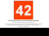 Screenshot des Blogs Die Zahl 42