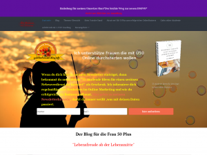 Screenshot des Blogs GabisBusinessBlogfür FrauenÜ50