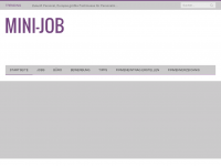 Screenshot des Blogs mini-job.at – Blog mit Tipps rund um das Thema Jobs, Bewerbung und Karrierechancen