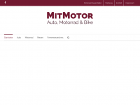 Screenshot des Blogs mitmotor.at – Blog über Auto, Motorrad, Bike, Reisen und Tipps für den Kauf.