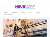 Screenshot des Blogs neuemode.at – Blog über Fashion, Beauty, Trends und Lifestyle.