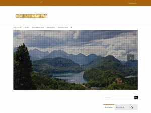 Screenshot des Blogs reiseberichte.at – Blog über Reisen, Unterkunft, Trends und Tipps.
