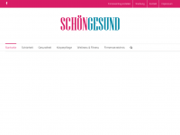 Screenshot des Blogs schoengesund.at – Blog über Schönheit, Gesundheit, Pflege, Beauty und Wellness.
