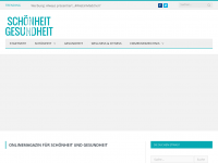 Screenshot des Blogs schoenheitundgesundheit.de – Blog zum Thema Schönheit, Gesundheit, Pflege und Wellness.
