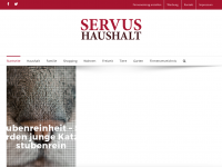Screenshot des Blogs servushaushalt.at – Blog über Haushalt, Garten und Hausbau.