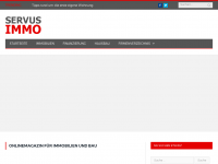 Screenshot des Blogs servusimmo.at – Blog zu den Themen Immobilien, Finanzierung und Hausbau.