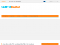 Screenshot des Blogs smarterhaushalt.at – Blog mit Tipps rund um Haushalt, Garten und Hausbau.