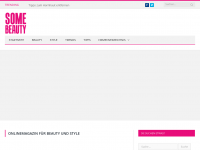 Screenshot des Blogs somebeauty.de – Blog zum Thema Beauty, Ernährung, Style und Trends.