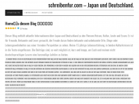 Screenshot des Blogs schreibenfur