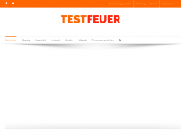 Screenshot des Blogs testfeuer.at – Blog über Empfehlungen zu Beauty, Haushalt, Freizeit und vieles mehr.